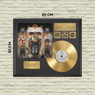 Gold Plated Lp Vinyl - Michael Jackson Dangerous - Memorabilia Music Gift   Pgr
