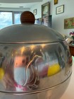 West Bend Penguin Hot Cold Server Ice Bucket Barware Mcm Chrome Vintage Barware