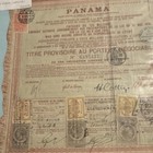 Panama Canal Interoceanic Company Provisional Negotiable Bond Certificate