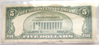 1953-a  5 Five Dollar Silver Certificate  Au