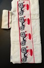 Sears Roebuck And Co -harmony House Bath Towel And Wash Cloth With Antique Autos