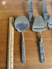 Konge-tinn Norwegian Pewter Serving Forks  Spoons  Cake Server  Cheese Slicer-10