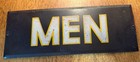 Vintage Tin Men   s Restroom Sign  