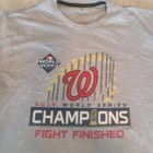 Washington Nationals Mens Gray Large 2019 Fanatics Baseball World Series Shirt