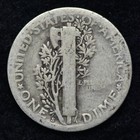 1920-s Mercury Silver Dime Good   Vg Free Shipping 