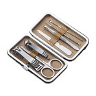 7 Pcs Pedicure   Manicure Set Nail Clippers Cleaner Cuticle Grooming Kit Case