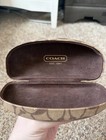 New Coach Brown Large Authentic Sunglasses Eyeglasses Hard Case Only