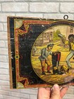 Vintage 1920s Mason s Blackening Shoe Polish Advertising Litho Crate Sign Lid