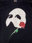 Vintage Phantom Of The Opera Shirt Mens L Black 1986 Broadway Musical Tee 80s