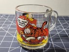 Vintage Set Of 6 Garfield Glass Coffee Mug Cups Made In Usa 1978 From Mcdonalds