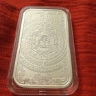 1 Oz 999 Fine Silver Aztec Mayan Calendar Cuauhtemoc Medal Bullion Rare Bar B11