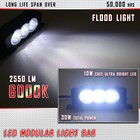 7  30w Cree Flood Led New Detachable Light Bar Off-road Truck Jeep - 6000k White