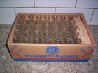 35 Vintage Clear Embossed Thomas A  Edison Battery Oil Bottle - Excellent