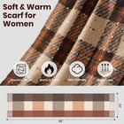 Scarf For Women - Winter Womens Long Plaid Scarf  Warm Pashmina Shawls And Wraps