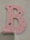 Pink Baby Letters With Sparkly Gems Decor  Nursery baby Shower Decor