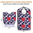 Oulisen 3 Pcs Adult Bibs For Women With Crumb Adult  Flower And Butterfly