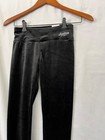 New Justice Girls Black Full Velour Length Leggings Size M 10  L 12-14