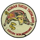 Philmont Scout Ranch Cimarron  New Mexico  sewn  Jacket Patch Blk Bdr  nk140 