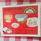 Hallmark Vintage Peanuts Snoopy I Love Stickers  Sticker Album 1983