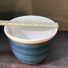 Vintage Cache Pot Planter Yellow   Green 8    Dia  X7    Tall Excellent Condition
