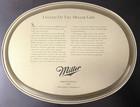 Vtg Legend Of The Miller Girl On Moon Serving Beer Tray 1989 Limited Edition