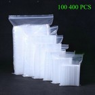 100-400 Pcs Strong 2 Mil Clear Reclosable Zip Plastic Lock Bags Poly Zipper Ul