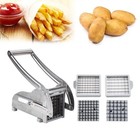 Stainless Steel French Fry Cutter Potato Vegetable Slicer Chopper Dicer 2 Blades