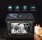 Wooden Cremation Urn For Human Ashes  Adult Male female  Angel Wings  Prayer