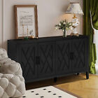 Sideboard Buffet Storage Cabinet With Shelves And 4 Doors For Living Room