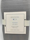 Pottery Barn Baby Matelasse Crib Skirt Light Gray 16  Drop  98d