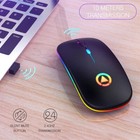 2 4ghz Wireless Optical Mouse Usb Rechargeable Rgb Cordless Mice For Pc Laptop