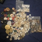 Vintage Sewing Buttons Lot 101-500 Multicolor Assorted 2 4-hole Round For Crafts