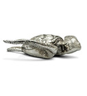 Gold Spartan Sea Turtle Hand-poured 999  Silver 1 Oz Collectible Sculpture