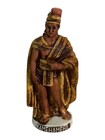 Vintage Souvenir Hawaiian King Kamehameha Okolehao Liqueur Mini Ceramic Bottle