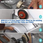 4392067 Dryer Repair Kit Belt Rollers   Idler For Whirlpool Kenmore Maytag Duet