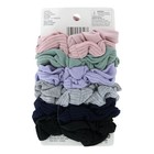 Scunci Scrunchie Textured Hair Scrunchies  Assorted Pastel Colors  12-count
