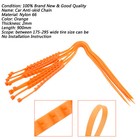 10pcs Universal Winter Snow Mud Anti-skid Tire Chains Tendon For Car Truck Suv