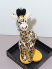 3 1 2  World Of Miniature Bears  Giraffe  Jointed  Box   Coa                 r