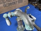 Unusual C 1920 Standard Faucets H c W  Porcelain Handle  Restoration Needed