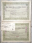 3 Antique Butte Central Mining And Milling Company Stock Certificates 1918 Rare