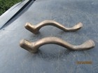 Vintage Pair Of Solid Brass Antique Door Entry Handles