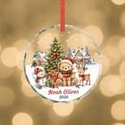 Personalized Teddy Bear Kids Ornament  Custom Baby Snow Christmas Ornament 2026
