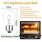 Lava Lamp Bulb 40 Watt A15 E26 4pcs Appliance Light Bulbs  Soft White
