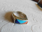 Vintage Sterling Silver   Turquoise Ring Relios   Carolyn Pollack Size 7 5  5 6g