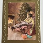 Vintage 1970 s Hallmark Christmas Husband Greeting Card Black African American