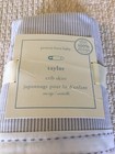 Pottery Barn Baby Taylor Crib toddler Bed Skirt Gray Embroidered Gorgeous 