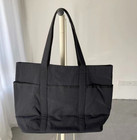 Lululemon Daily Tote Bag Black Nwt     Multi Pocket Gym Yoga Shoulder Travel Bag