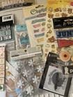 Large Lot Emphera Embellishments  Stamps  Paper More Holiday Included Stamperia