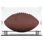 Uv Protection Football Display Case Holder Stand Holder All Sides Clear Showc   