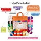 Incraftables Assorted Acrylic Yarn Skeins Set  Crochet Yarn Set W  18pcs Skein